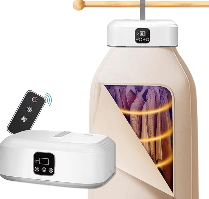 Przenośna suszarka do ubrań z UV, składana, elektryczna 🌞