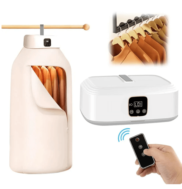 Przenośna suszarka do ubrań z UV, składana, elektryczna 🌞